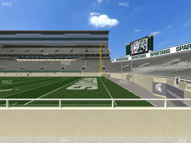 Spartan Stadium (Michigan) - Section Touchdown Club 5 Seat View