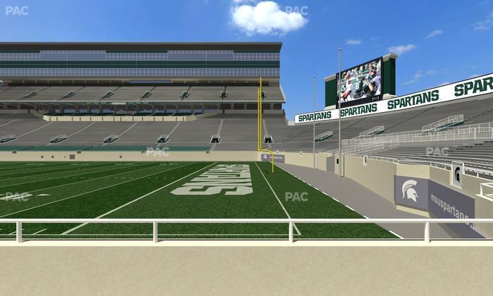 Spartan Stadium (Michigan) - Section Touchdown Club 5 Seat View