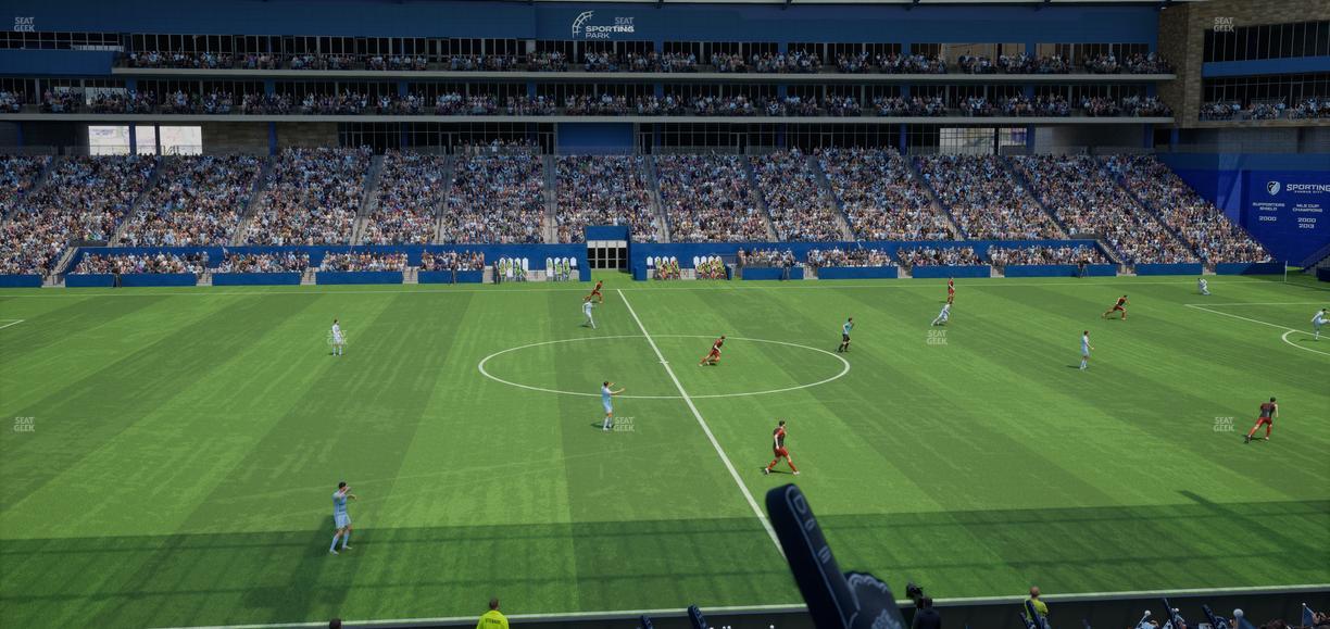 Sporting Park - Section 129 Seat View