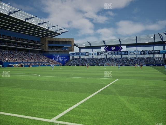 Sporting Park - Section Pitch Side Tables Seat View