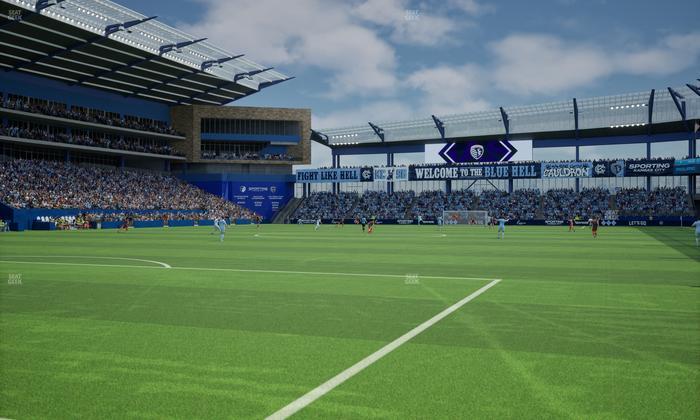 Sporting Park - Section Pitch Side Tables Seat View