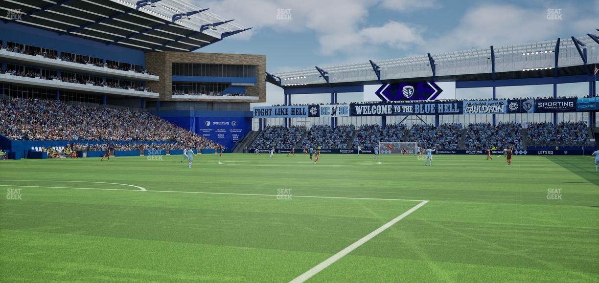 Sporting Park - Section Pitch Side Tables Seat View