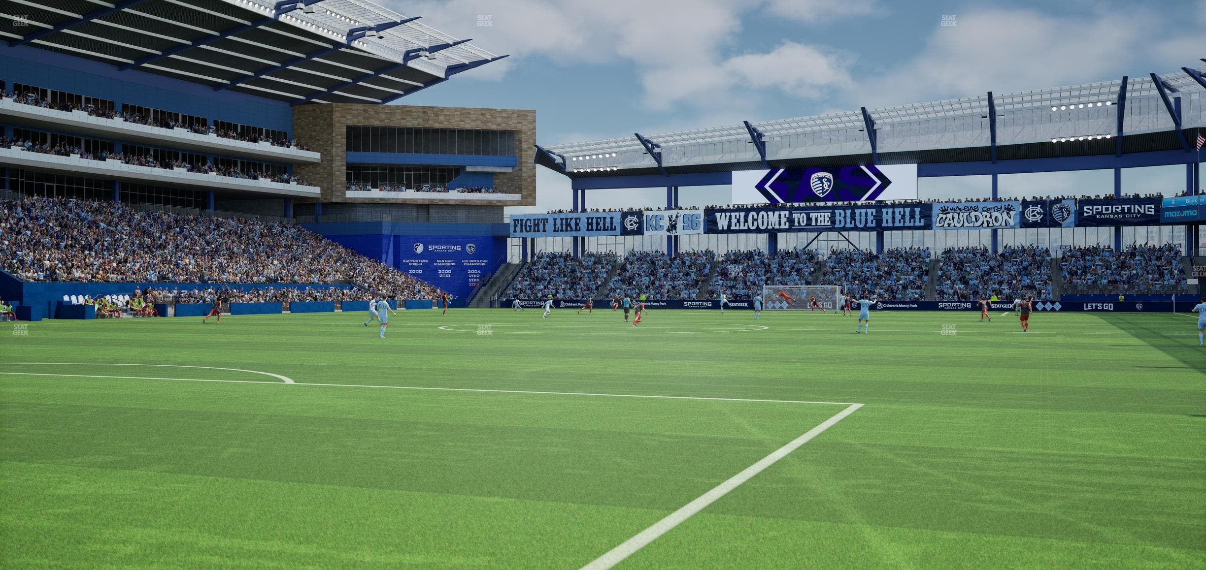 Sporting Park - Section Pitch Side Tables Seat View