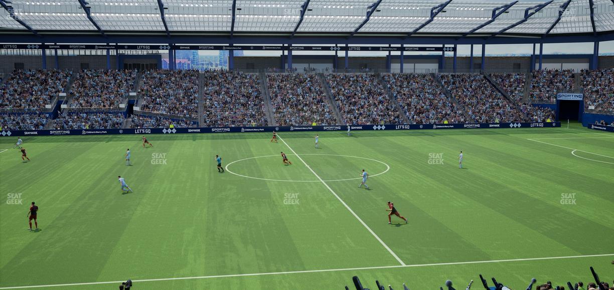 Sporting Park - Section Shield Club 106 Seat View