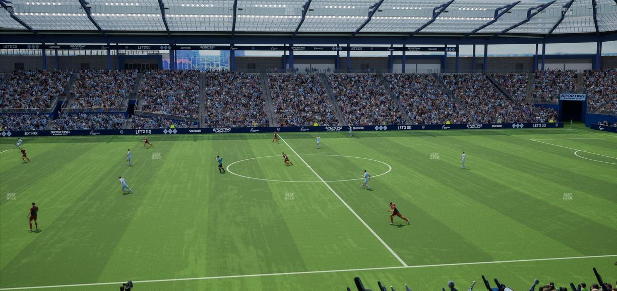 Sporting Park - Section Shield Club 106 Seat View