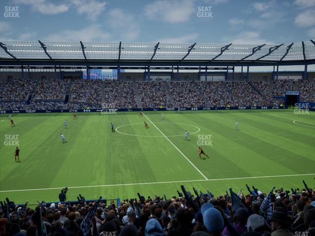 Sporting Park - Section Shield Club 106 Seat View