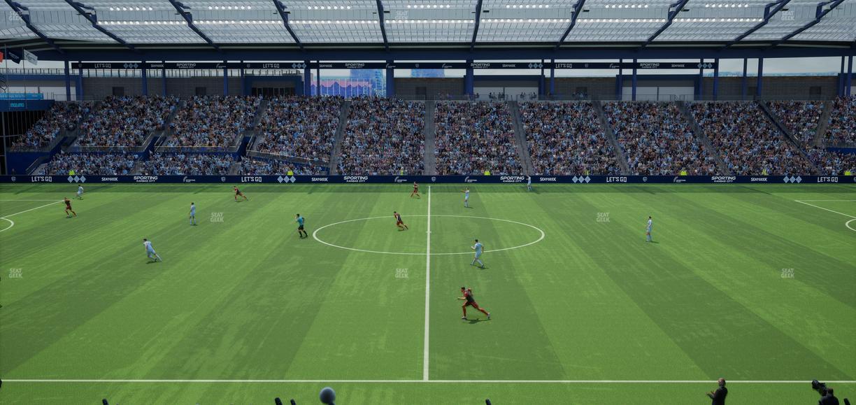 Sporting Park - Section Shield Club 107 Seat View