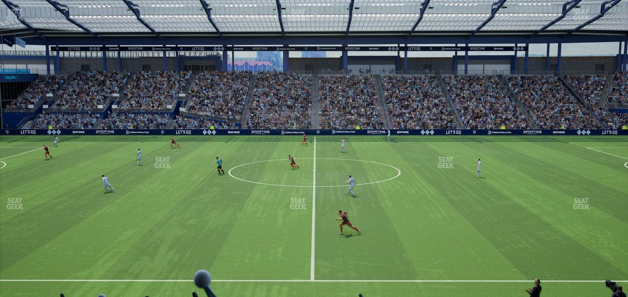 Sporting Park - Section Shield Club 107 Seat View