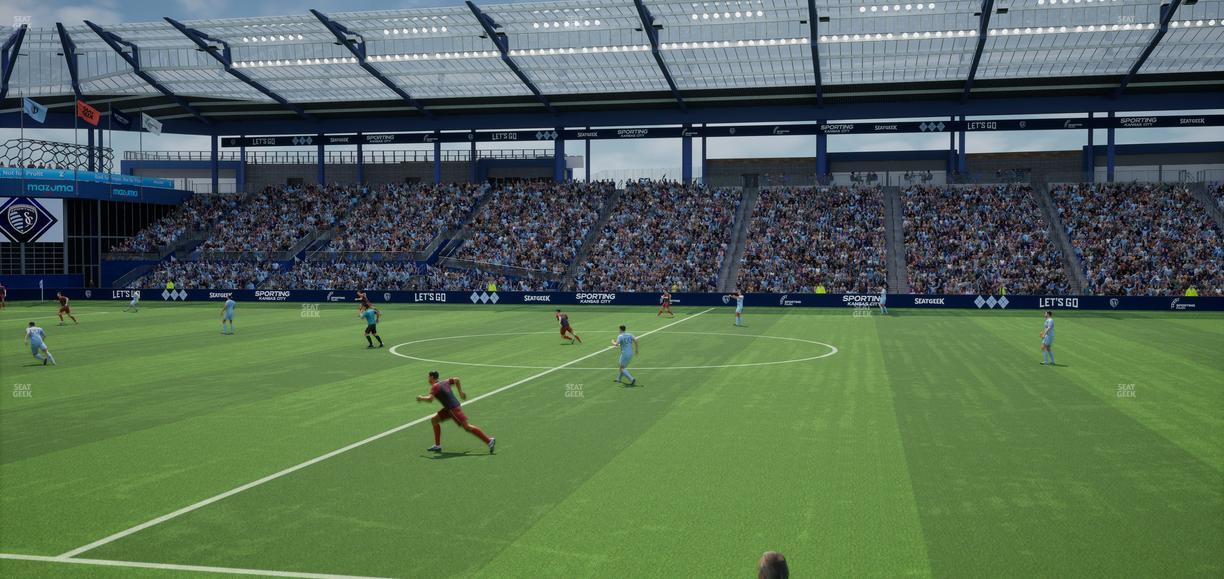 Sporting Park - Section Shield Club 108 Seat View