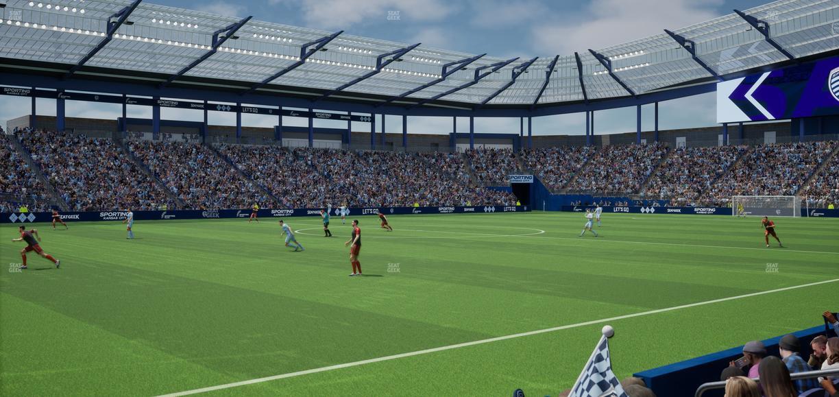 Sporting Park - Section U M B Field Club 1 Seat View