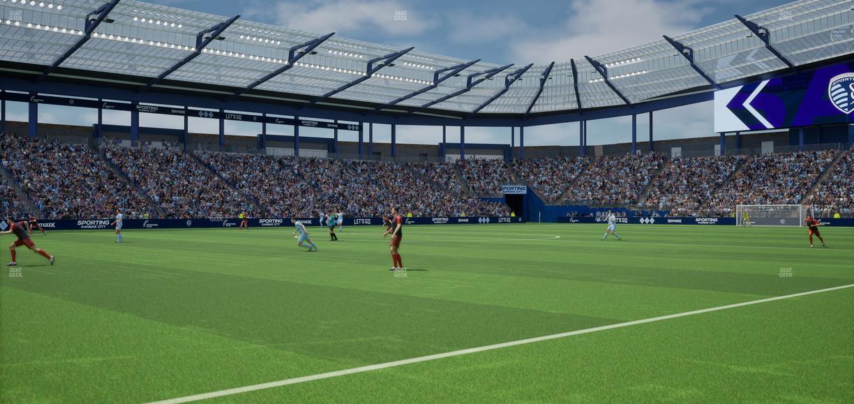 Sporting Park - Section U M B Field Club 1 Seat View