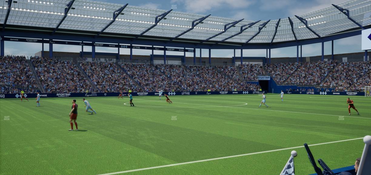 Sporting Park - Section U M B Field Club 2 Seat View