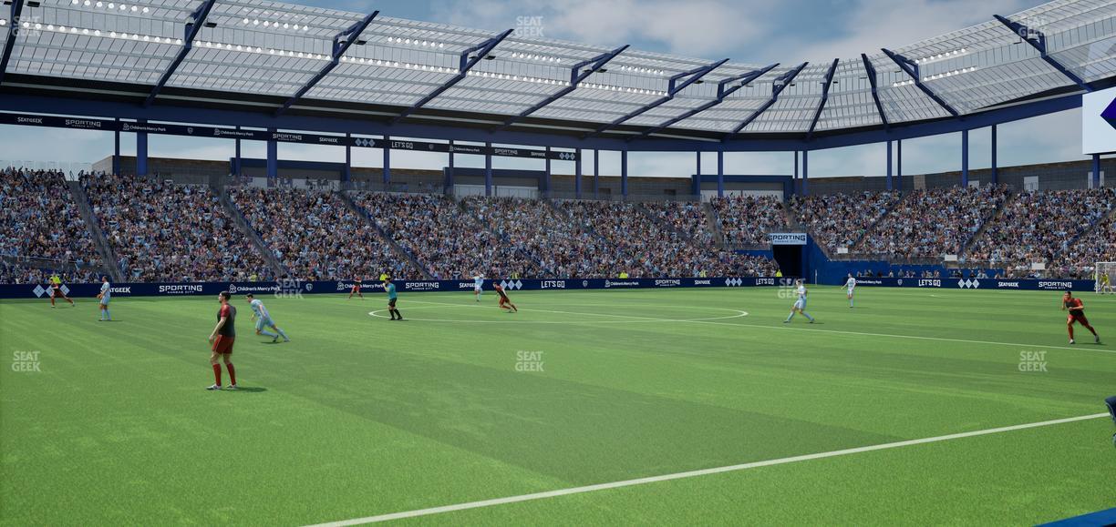 Sporting Park - Section U M B Field Club 2 Seat View