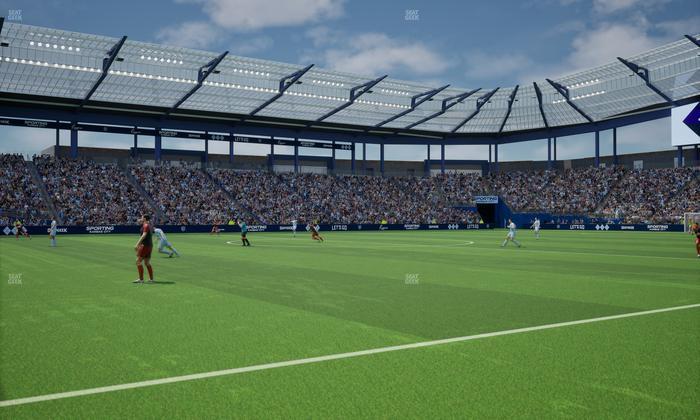 Sporting Park - Section U M B Field Club 2 Seat View