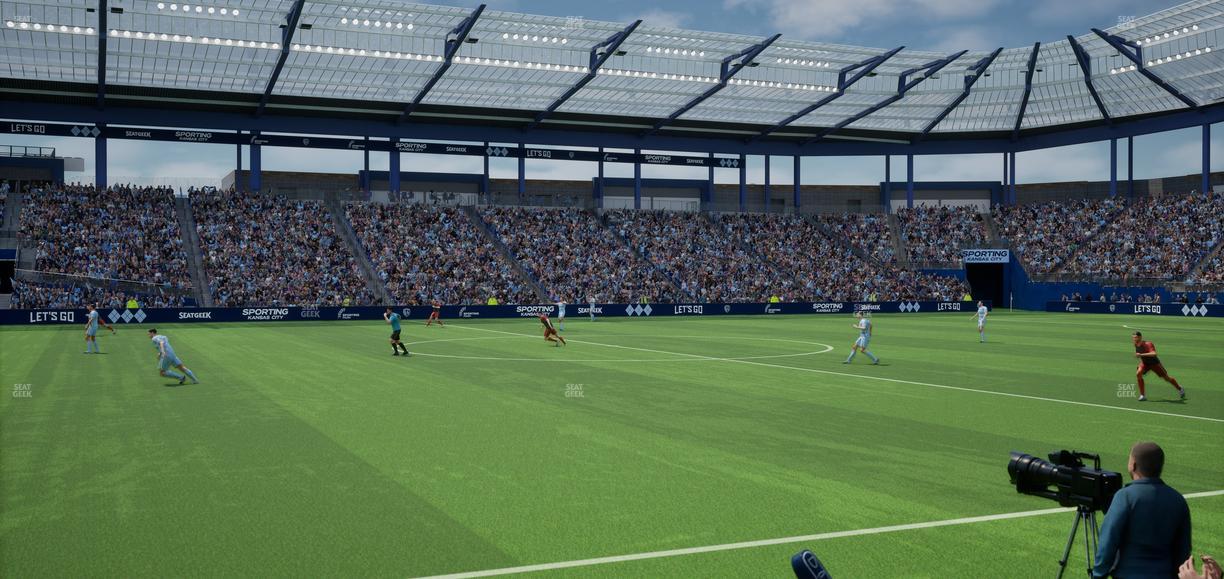 Sporting Park - Section U M B Field Club 3 Seat View