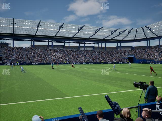 Sporting Park - Section U M B Field Club 3 Seat View