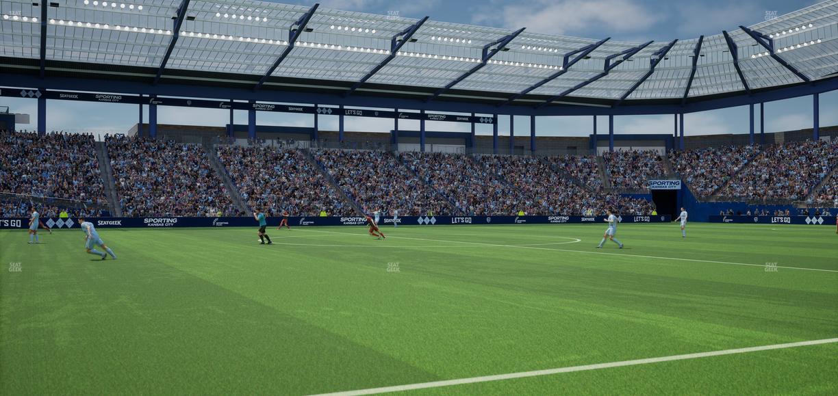 Sporting Park - Section U M B Field Club 3 Seat View