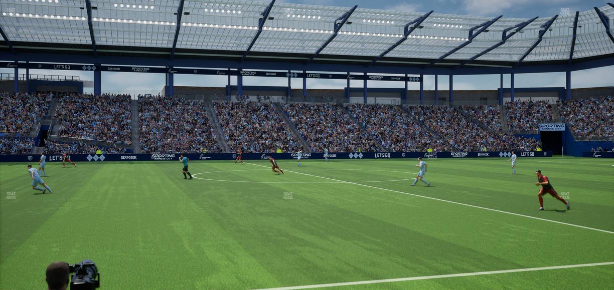 Sporting Park - Section U M B Field Club 4 Seat View