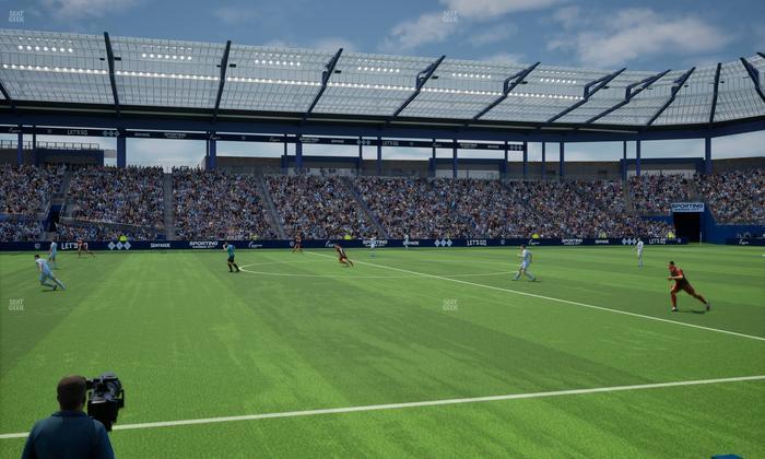 Sporting Park - Section U M B Field Club 4 Seat View