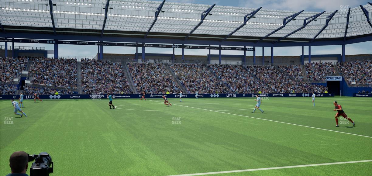 Sporting Park - Section U M B Field Club 4 Seat View