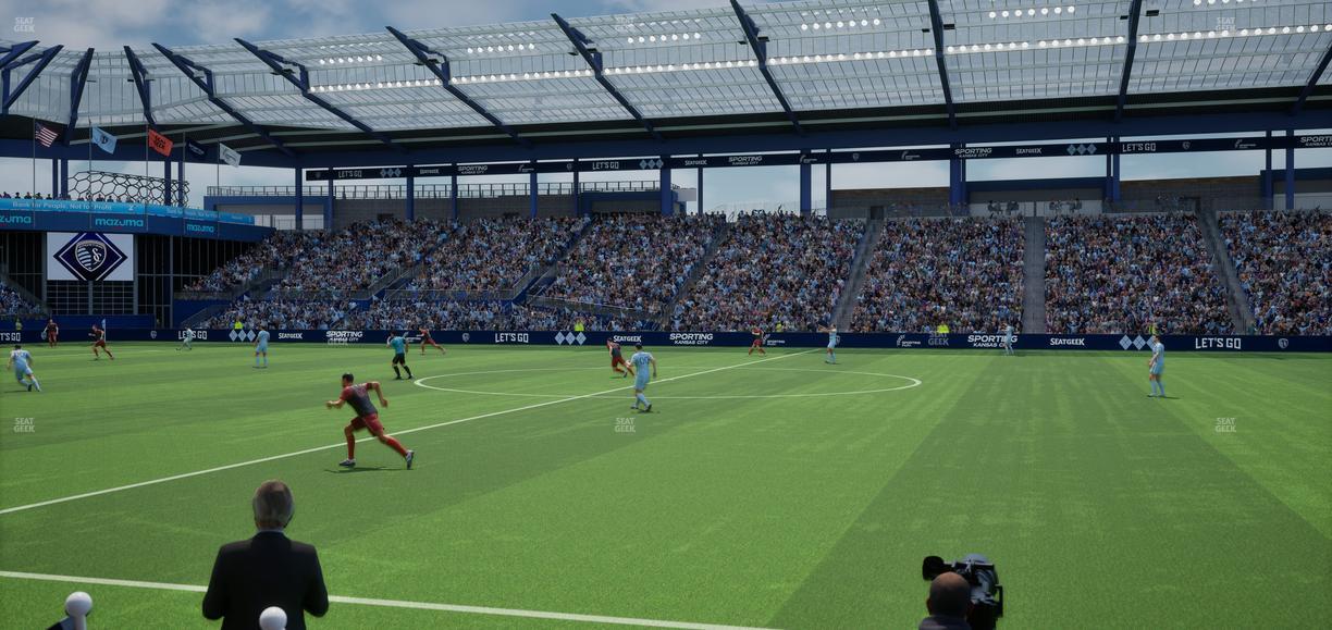 Sporting Park - Section U M B Field Club 5 Seat View