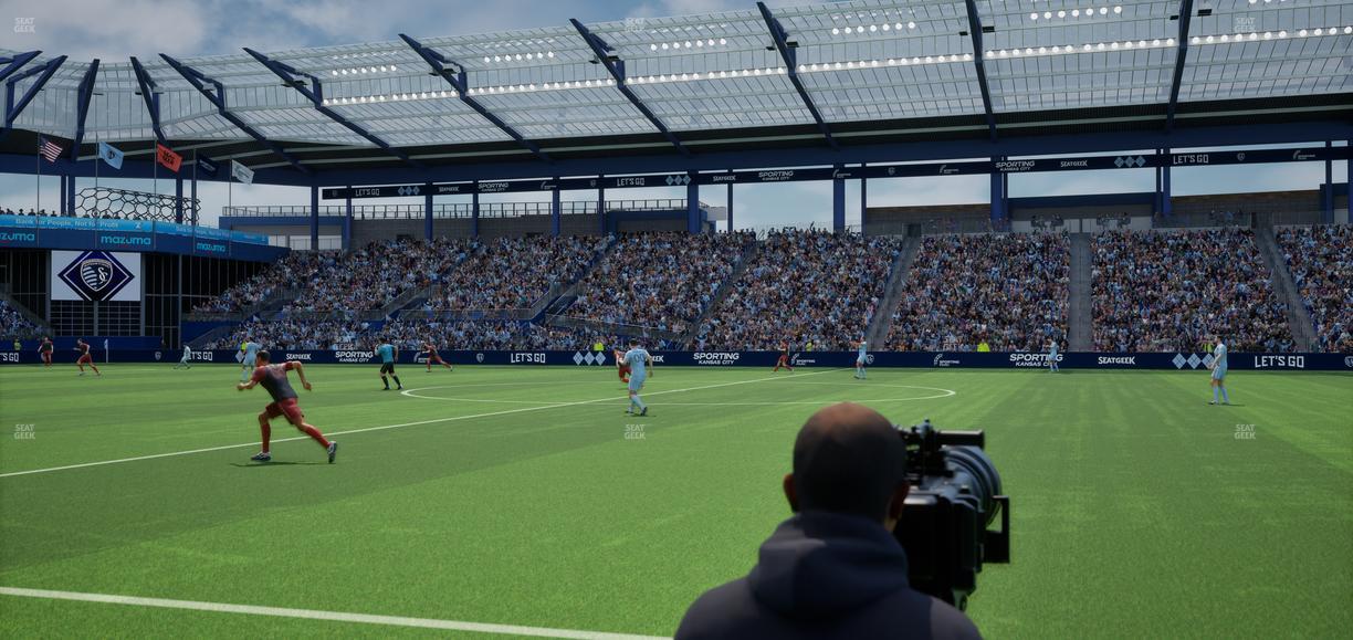 Sporting Park - Section U M B Field Club 5 Seat View