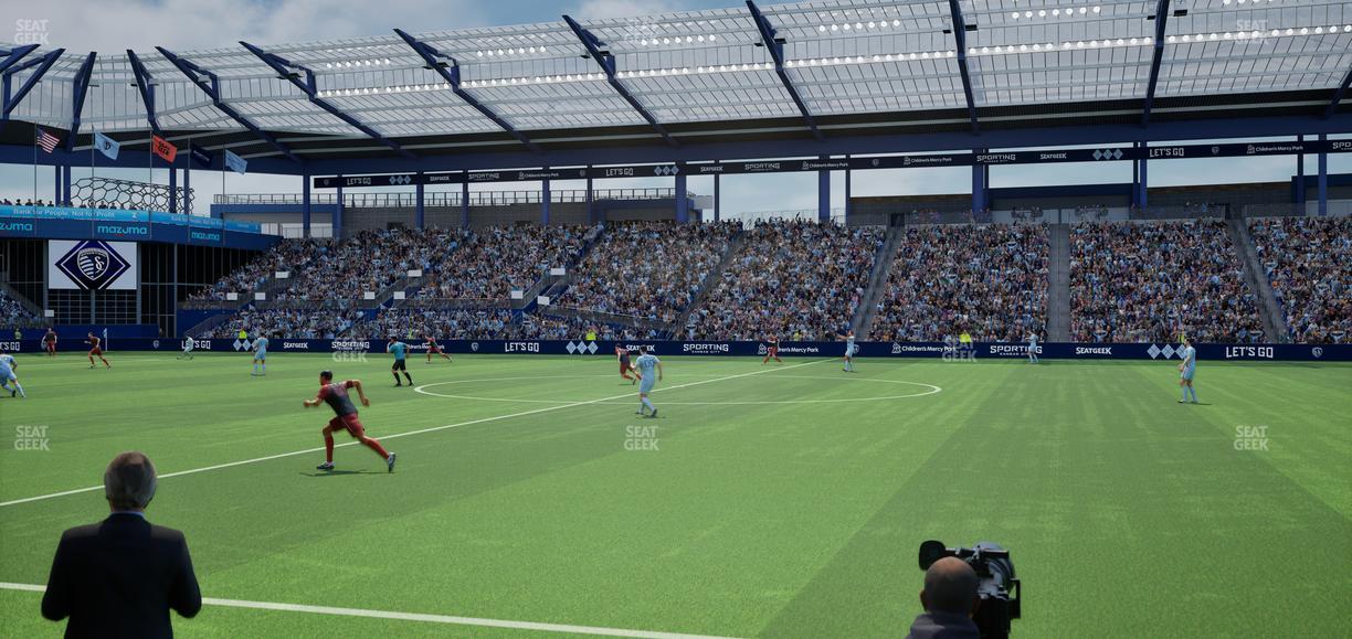 Sporting Park - Section U M B Field Club 5 Seat View