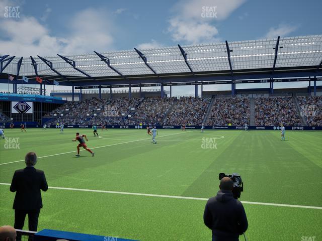 Sporting Park - Section U M B Field Club 5 Seat View