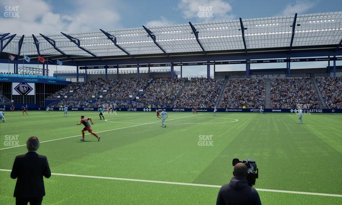 Sporting Park - Section U M B Field Club 5 Seat View