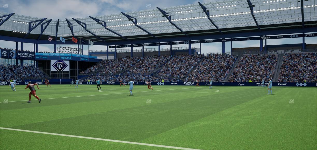 Sporting Park - Section U M B Field Club 6 Seat View