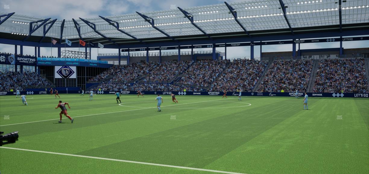 Sporting Park - Section U M B Field Club 6 Seat View