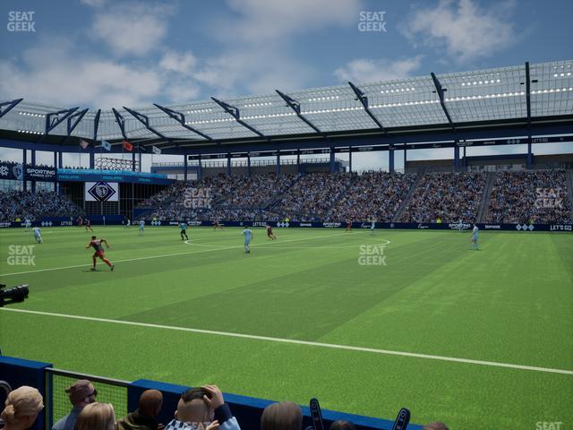 Sporting Park - Section U M B Field Club 6 Seat View