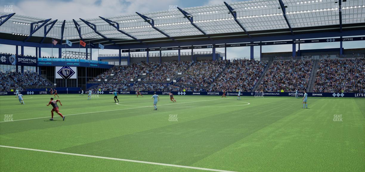 Sporting Park - Section U M B Field Club 6 Seat View