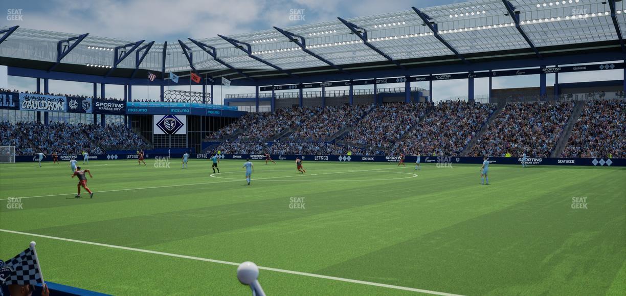 Sporting Park - Section U M B Field Club 7 Seat View