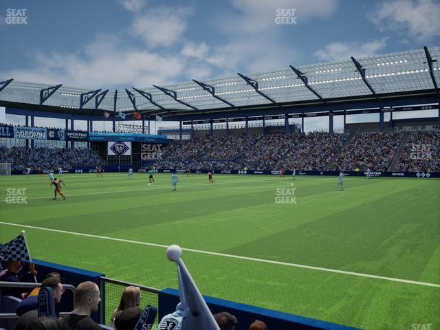 Sporting Park - Section U M B Field Club 7 Seat View