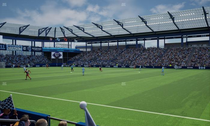 Sporting Park - Section U M B Field Club 7 Seat View