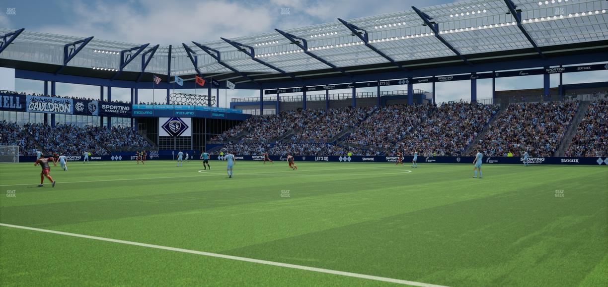 Sporting Park - Section U M B Field Club 7 Seat View