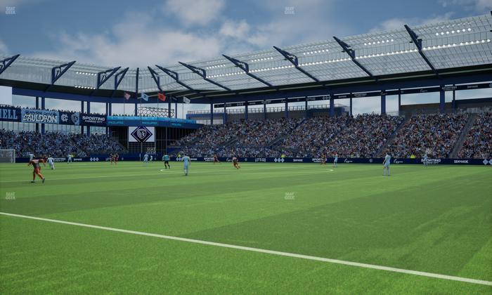 Sporting Park - Section U M B Field Club 7 Seat View