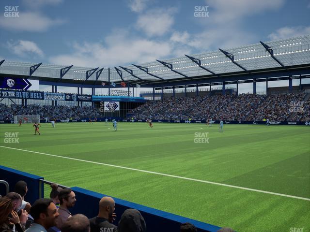 Sporting Park - Section U M B Field Club 8 Seat View