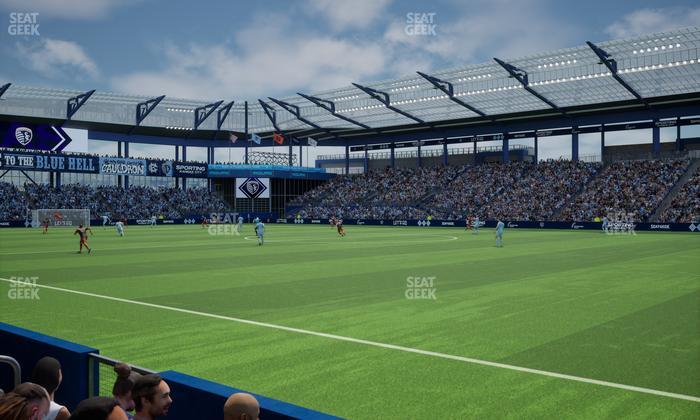 Sporting Park - Section U M B Field Club 8 Seat View