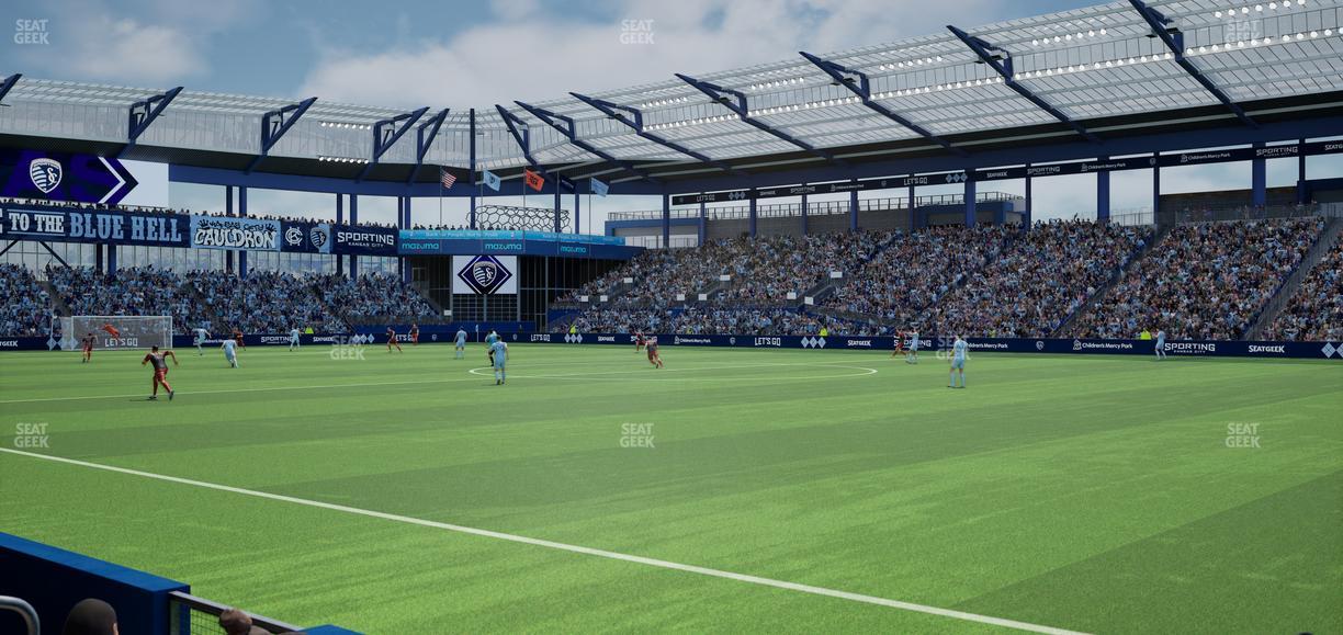 Sporting Park - Section U M B Field Club 8 Seat View