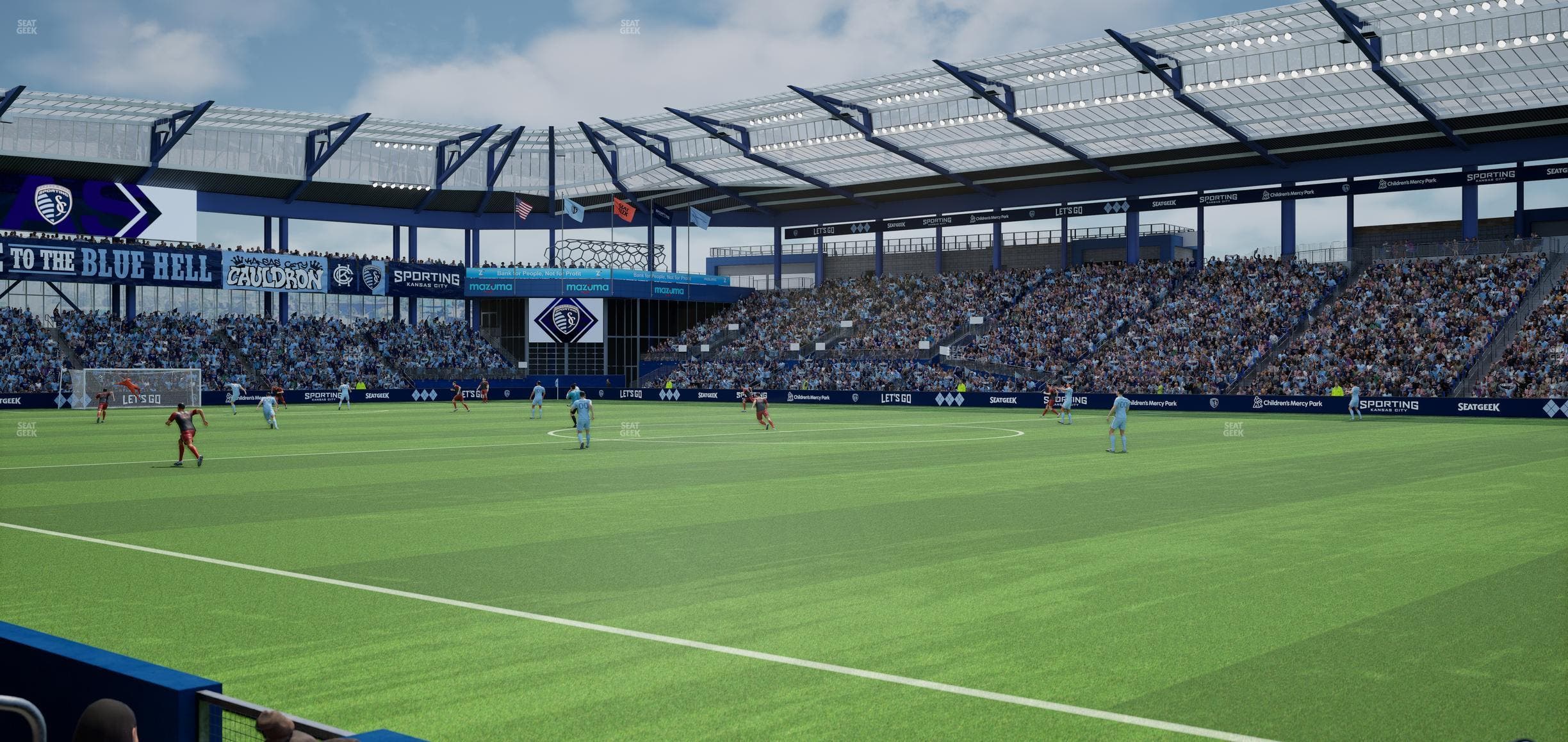 Sporting Park - Section U M B Field Club 8 Seat View