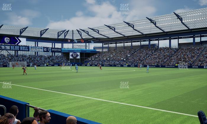 Sporting Park - Section U M B Field Club 8 Seat View