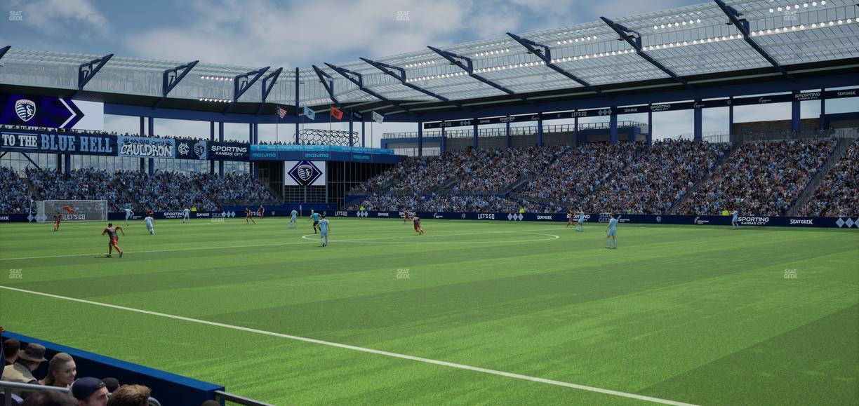 Sporting Park - Section U M B Field Club 8 Seat View