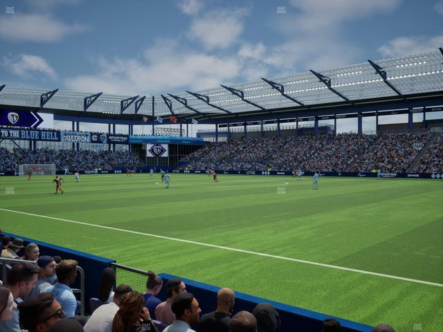 Sporting Park - Section U M B Field Club 8 Seat View