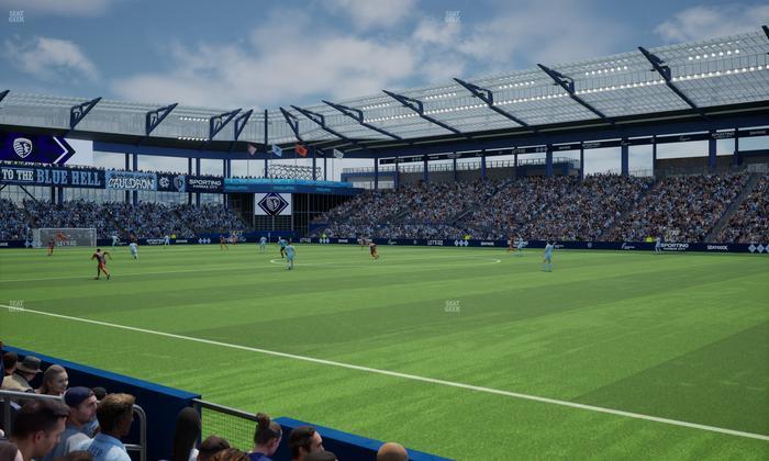 Sporting Park - Section U M B Field Club 8 Seat View