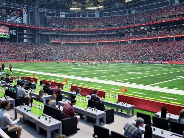 Official view from Section 104 at State Farm Stadium