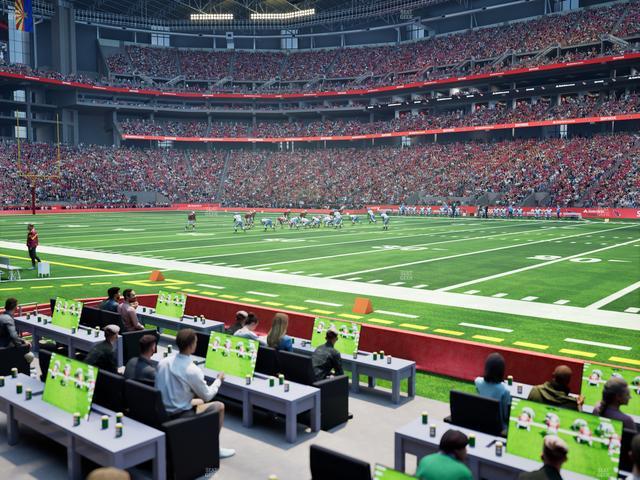 Official view from Section 105 at State Farm Stadium