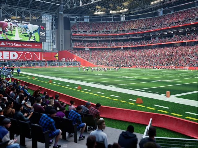 Official view from Section 124 at State Farm Stadium