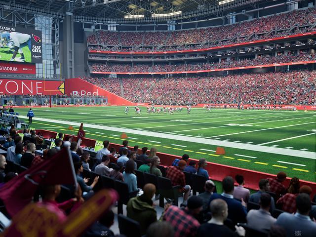Official view from Section 125 at State Farm Stadium